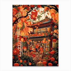 Chinese New Year Decorations 5 Canvas Print