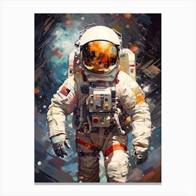 Expressive Astronaut Painting 4 Canvas Print