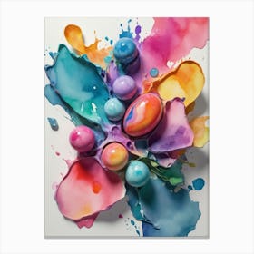 Watercolor Easter Eggs Canvas Print