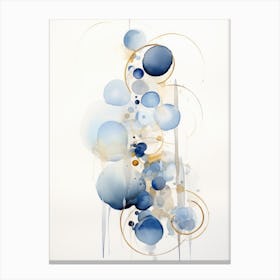 Blue Bubbles Canvas Print