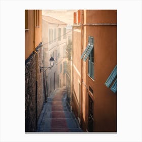 Narrow Street In France Canvas Print