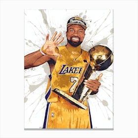 Derek Fisher La Lakers Canvas Print