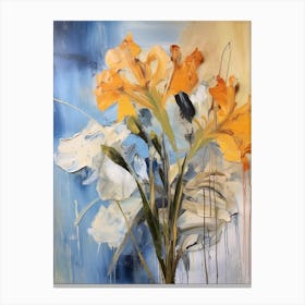 Fall Flower Painting Agapanthus 1 Canvas Print