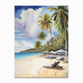 Beach Scene 7 Canvas Print