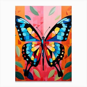Butterfly Abstract Pop Art 2 Canvas Print