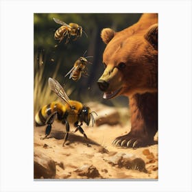 Africanized Honey Bee Storybook Illustration 2 Canvas Print