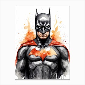 Batman Watercolor Painting (7) Canvas Print