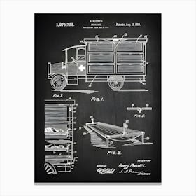 Paramedic Gifts Ambulance Emt Patent Ambulance Emt Decor Ems Ambulance Art Ambulance Ems Print Ambulance Emt Patent Cm7331 Canvas Print