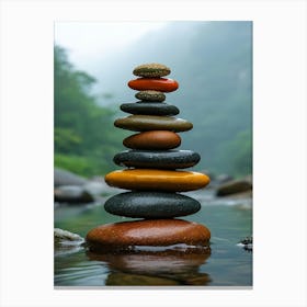 Zen Stones 3 Canvas Print