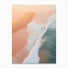 serene beach waves 2 Canvas Print