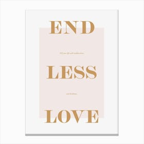 Endlesslove Canvas Print