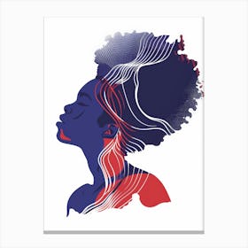 Afro Haired Woman 1 Canvas Print