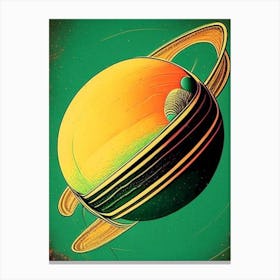 Scorpius Planet Vintage Sketch Space Canvas Print