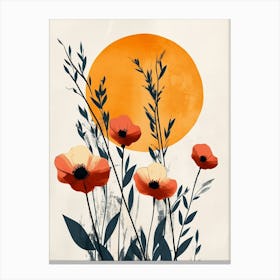 Poppies In The Sun Canvas Print