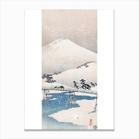 Snowy Landscape With Mount Fuji (1900–1910), Ohara Koson Canvas Print