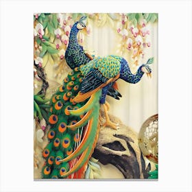 Peacocks 1 Canvas Print