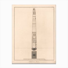 Obelisk At Axum, James Heath Canvas Print