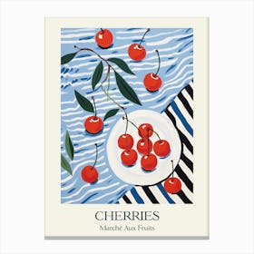 Marche Aux Fruits Cherries Fruit Summer Illustration 2 Canvas Print