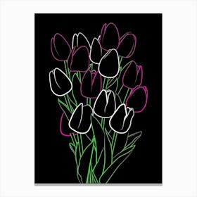 Bouquet Of Tulips Canvas Print