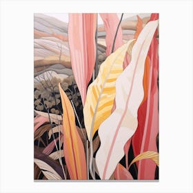 Heliconia 1 Flower Painting Canvas Print