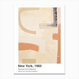 World Tour Exhibition, Abstract Art, New York, 1960 7 Canvas Print