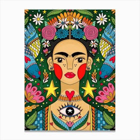 Botanical Frida Canvas Print