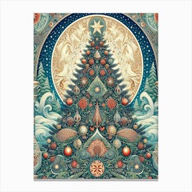 Christmas Tree Style William Morris1 Canvas Print