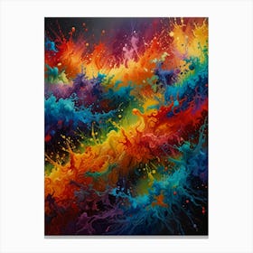 Colorful Splashes 6 Canvas Print