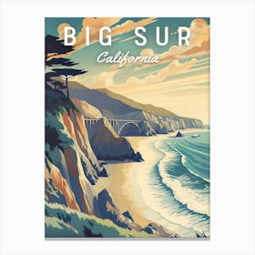 Big Sur Travel Canvas Print