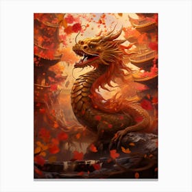 Chinese New Year Dragon Illustration 4 Canvas Print