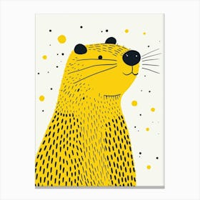 Yellow Beaver 1 Canvas Print