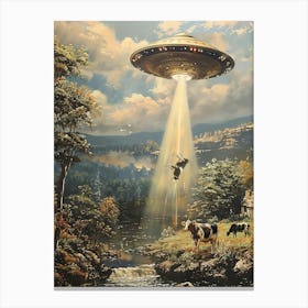 Alien Cow-Spiracy Canvas Print