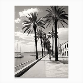Palma De Mallorca, Spain, Black And White Photography 2 Canvas Print