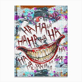The Joker S Grin Canvas Print