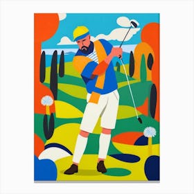 play golf Canvas Print