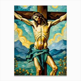Jesus On The Cross 4 Canvas Print