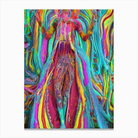 Psychedelic Woman 3 Canvas Print