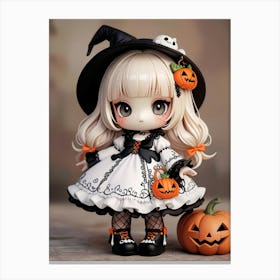 Halloween Witch Doll 1 Canvas Print