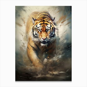 Tiger Art In Realism Style 1 Canvas Print