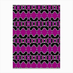 Purple Abstract Pattern Canvas Print