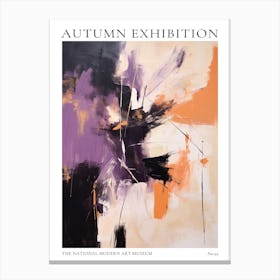 Autumn Exhibition Modern Abstract Poster 22 Canvas Print