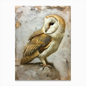 Barn Owl Painting 8 Canvas Print
