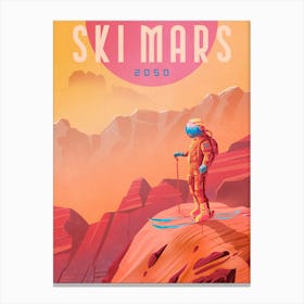 Ski Mars Canvas Print