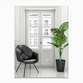 Room With A Plant Canvas Print