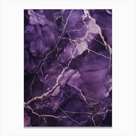 Purple Marble 4 Canvas Print