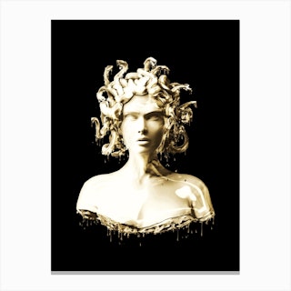 Gold Medusa Canvas Print