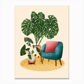 Cozy Plant Nook 3 Canvas Print