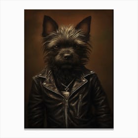 Gangster Dog Cairn Terrier 2 Canvas Print