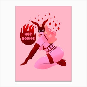 Hot Bodies Pin Up Canvas Print