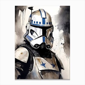 Captain Rex Star Wars Painting (4) Canvas Print